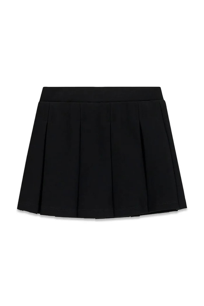 Guess Spódnica plisowana bawełniana K6BD04.K5927.9BY2 czarny AW26