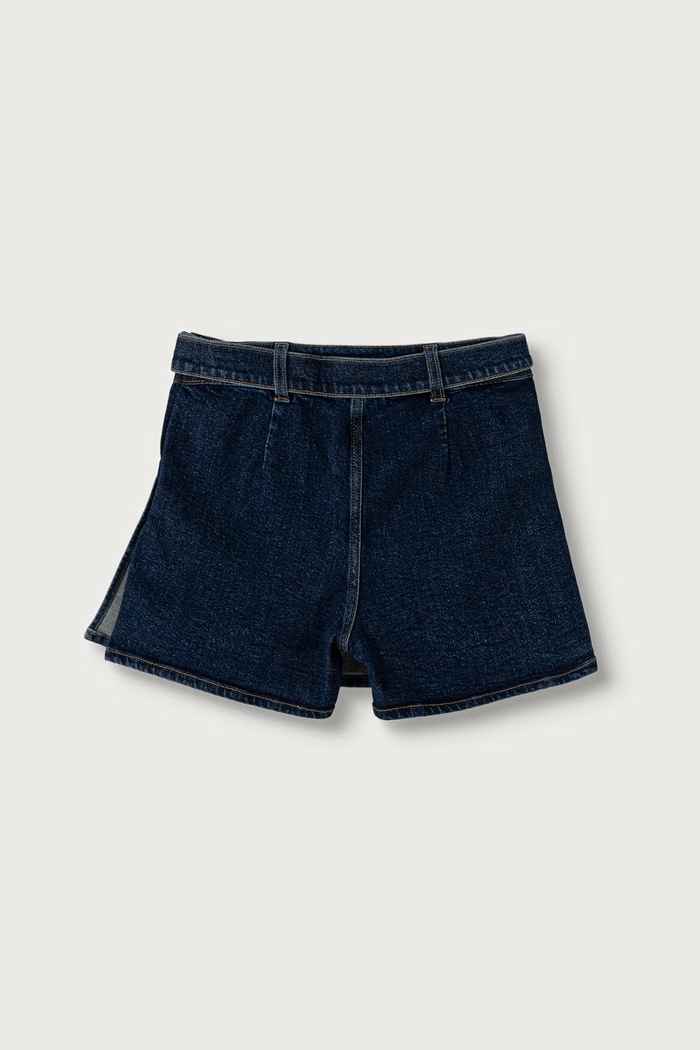 Guess Spódnica plisowana bawełniana J6BD13.D2244.9BY2 niebieski AW26