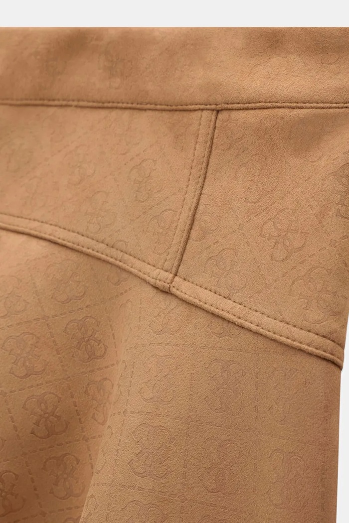 Dziewczynka Guess Spódnica rozkloszowana z imitacji zamszu J6BD09.W3929.9BY2 brązowy