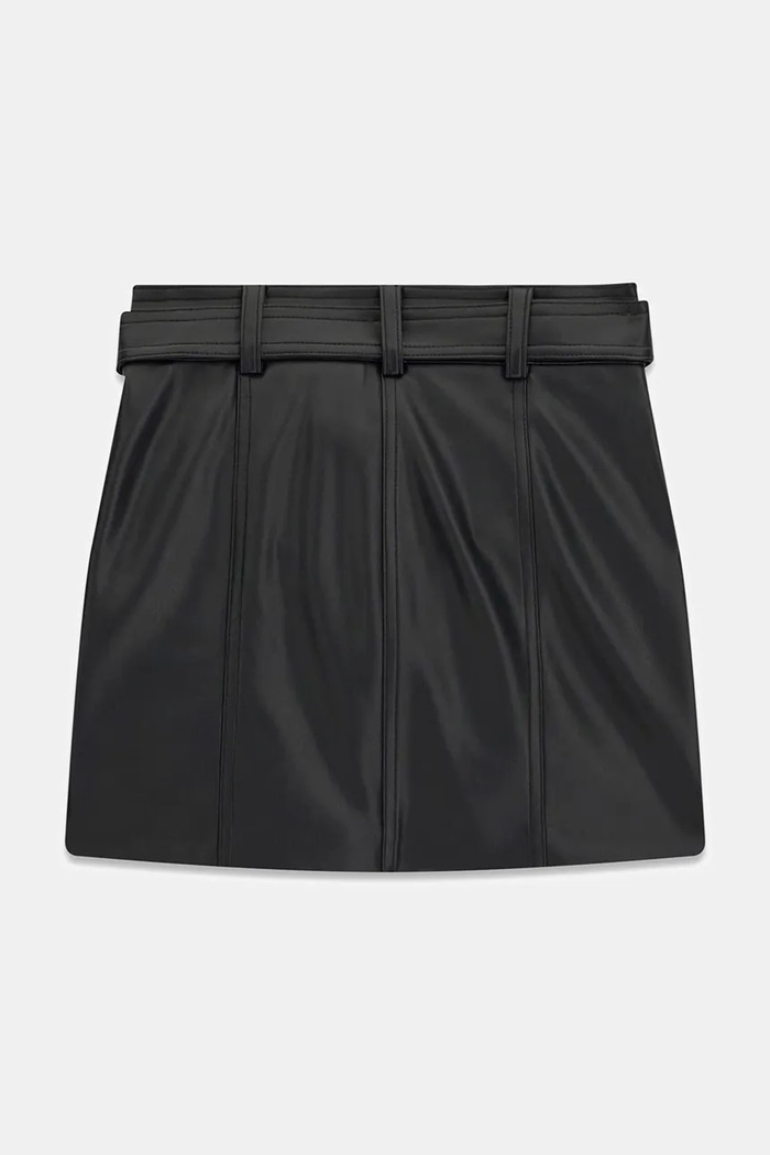 Guess Spódnica z imitacji skóry J6BD06.W3925.9BY2 czarny AW26