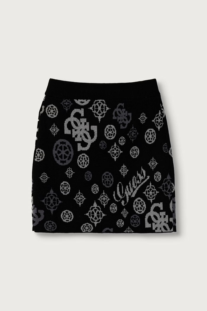 Guess Spódnica z dodatkiem wełny J6BD04.Z1278.9BY2 czarny AW26