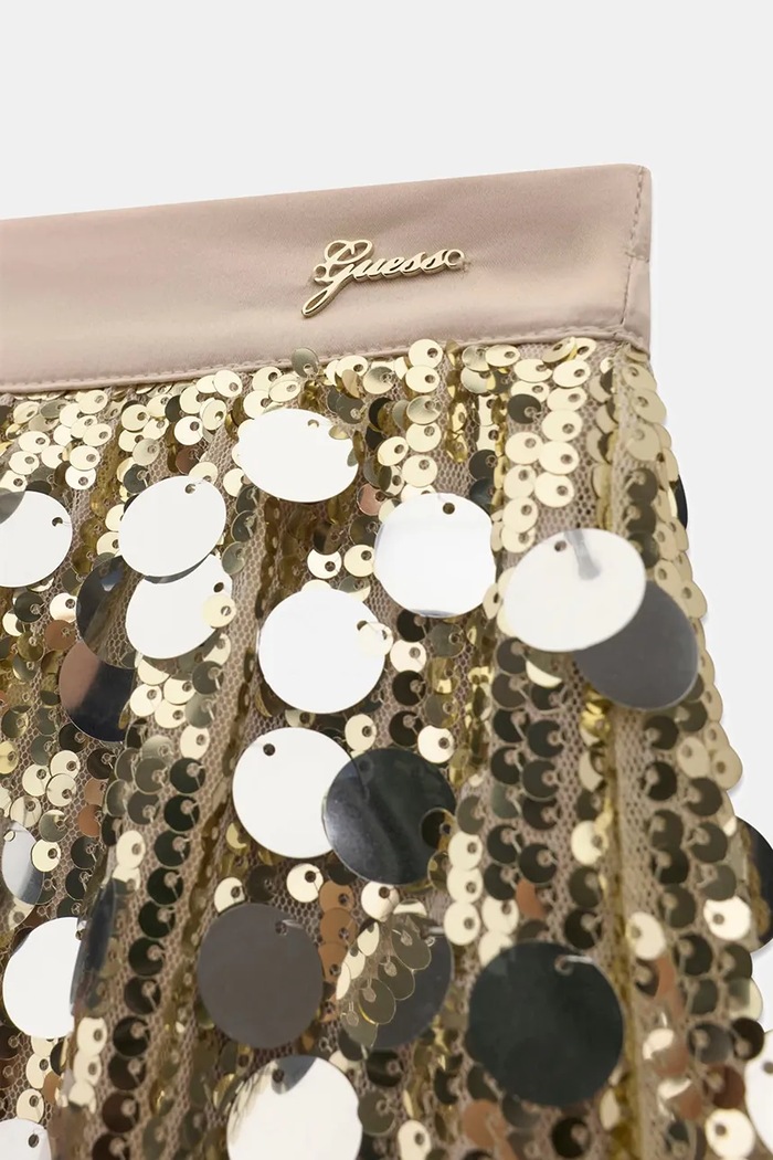 Dziewczynka Guess Spódnica rozkloszowana J6BD03.K6726.9BY2 złoty