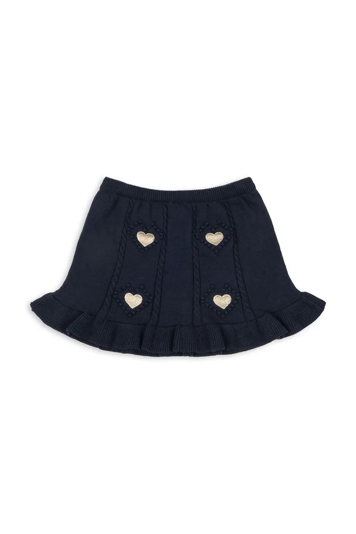 Konges Sløjd Gonna in cotone SOLEIL SKIRT GOTS blu navy KS106242.9BY2