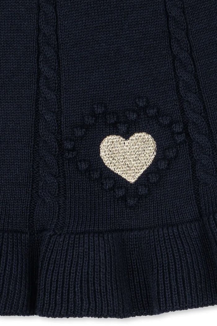 Gonna in cotone SOLEIL SKIRT GOTS Konges Sløjd KS106242.9BY2 blu navy