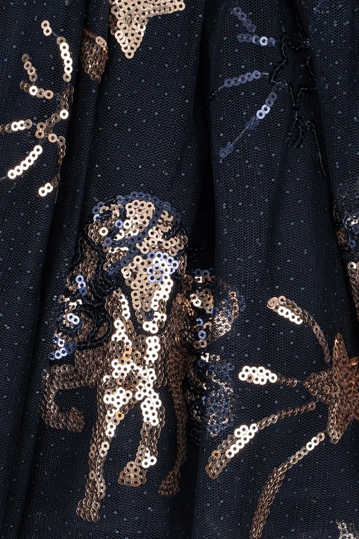Dziewczynka Konges Sløjd Spódnica rozkloszowana YVONNE SKIRT GRS KS106334.9BY2 granatowy