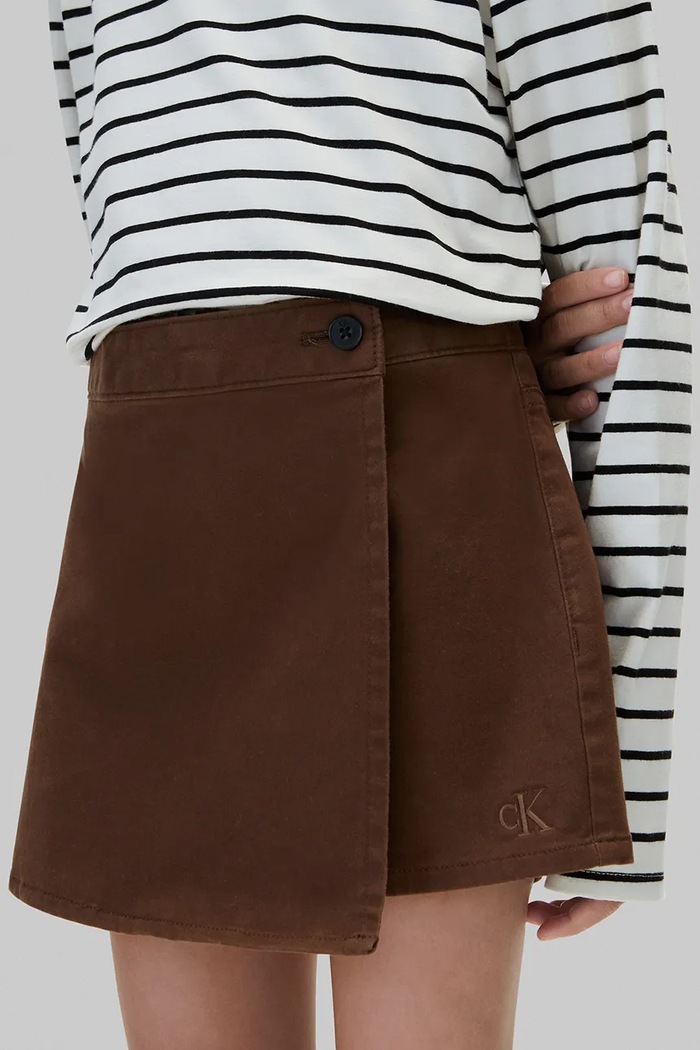 Calvin Klein Jeans Spódnicospodnie bawełniane z elastanem LVCKFJC21G.9BY2