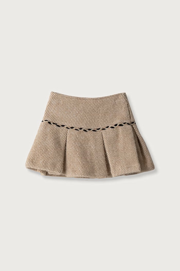 Abel&Lula Fustă plisată 5580.2.Mini.9BY2 bej AW26