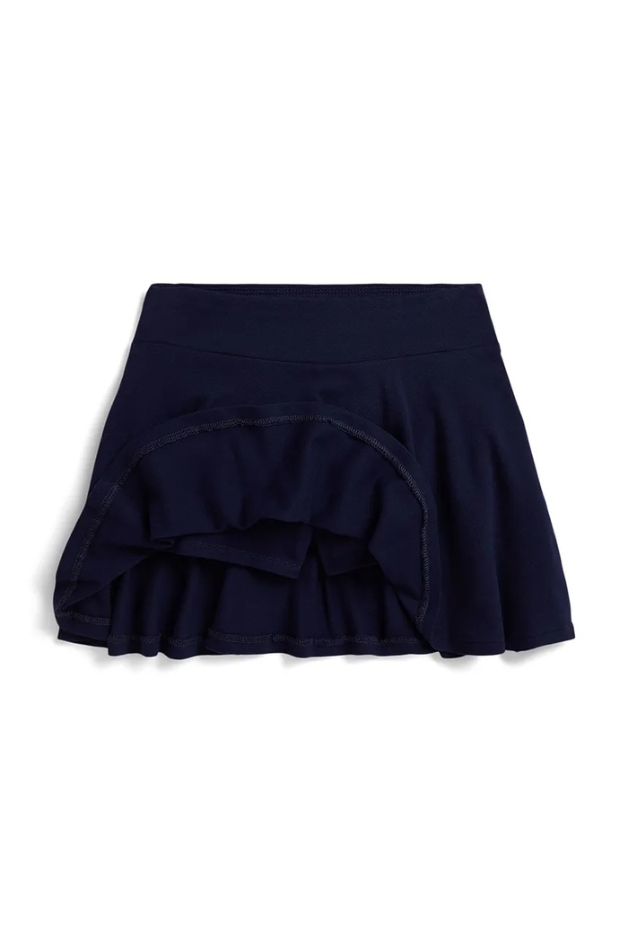 Κλος φούστα βαμβακερή με ελαστάν Polo Ralph Lauren 313965014504 σκούρο μπλε