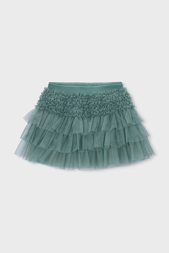 Mayoral spódnica rozkloszowana 4906.6C.Mini.9BY2 turkusowy AW26