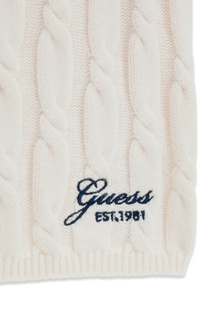 Guess spódnica z bawełną biały J6YD02.Z0838.9BY2