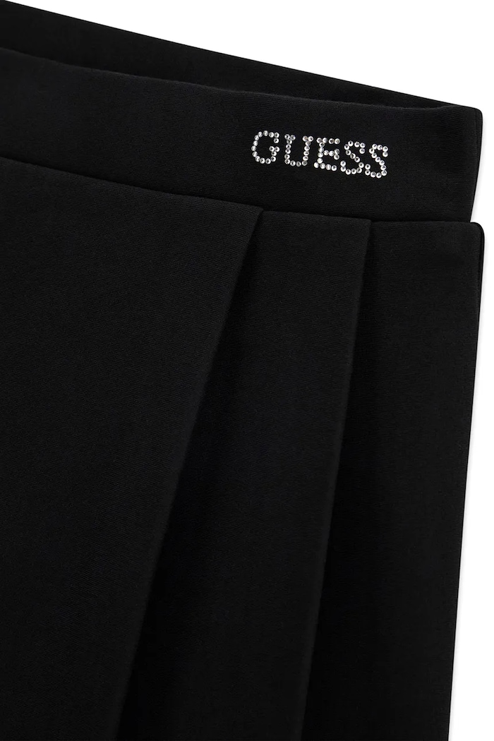 Dziewczynka Guess spódnica rozkloszowana z wiskozą J6YD01.K3936.9BY2 czarny