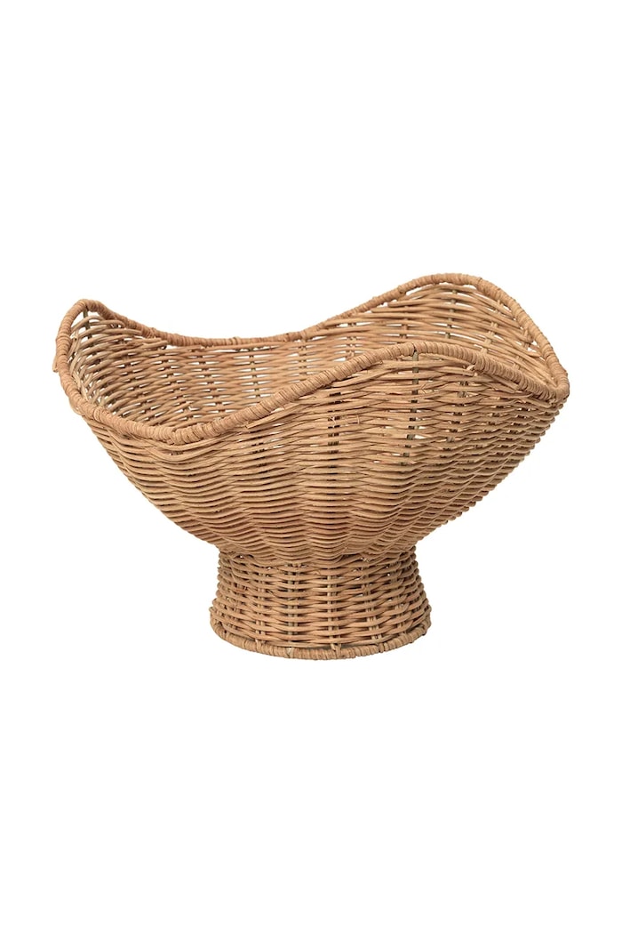 Broste Copenhagen Misa na owoce z rattanu 30 x 16 cm beżowy 14600343