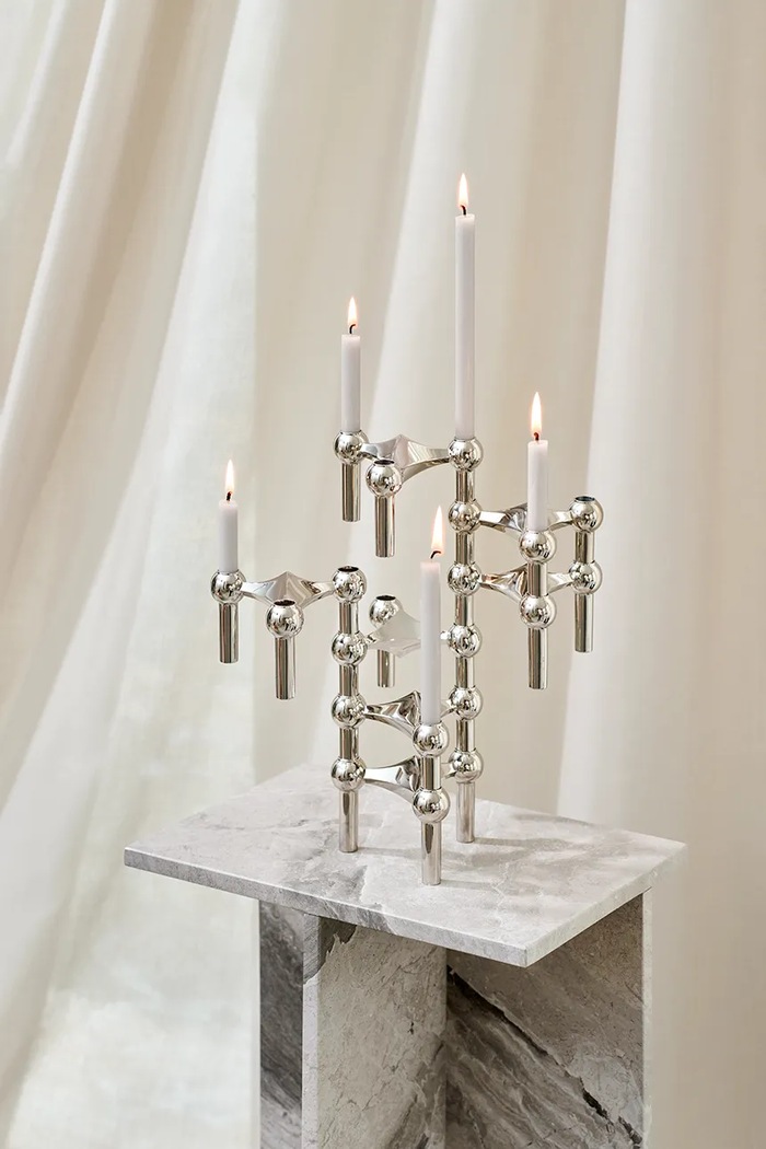 Home SPA Stoff Nagel Zestaw świec dekoracyjnych 26006 szary