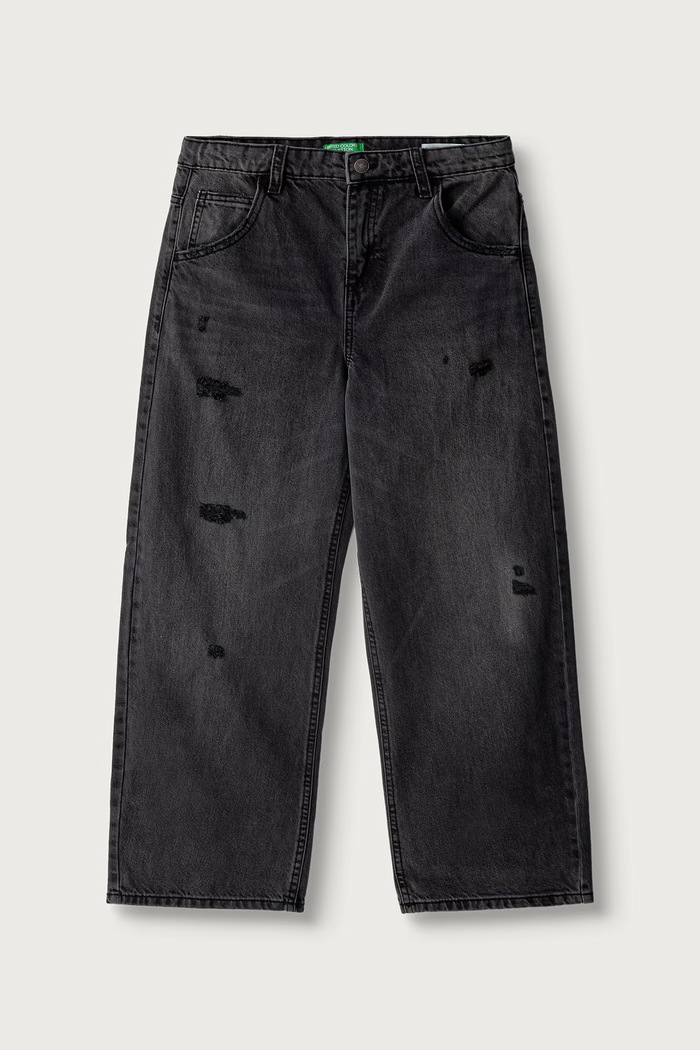 United Colors of Benetton Jeansy balloon dziecięce szary 4R76CE04X.G.Seasonal