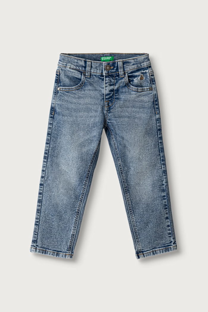 United Colors of Benetton Jeansy slim fit dziecięce granatowy 4U9SGE033.P.Continuativ