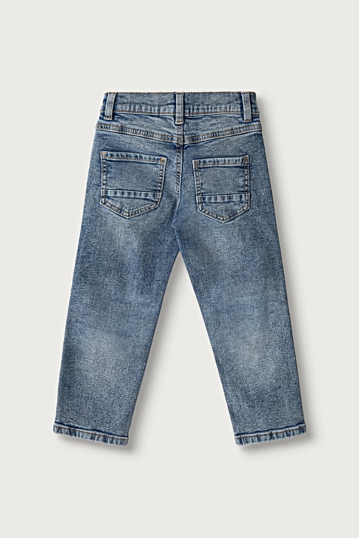 United Colors of Benetton Jeansy slim fit dziecięce 4U9SGE033.P.Continuativ granatowy AW26