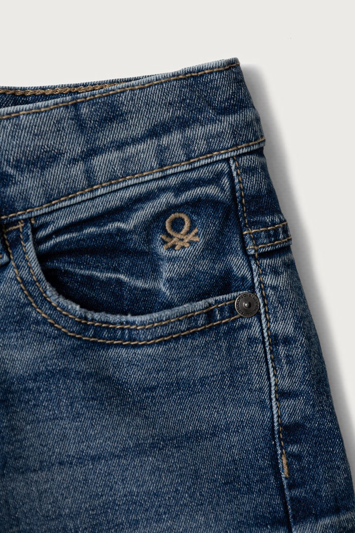 Chłopiec United Colors of Benetton Jeansy slim fit dziecięce 4U9SCE04Y.G.Continuativ granatowy
