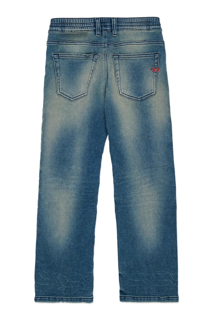 Diesel Jeansy jogger dziecięce D-KROS-J JJJ TROUSERS J02544.KXBUY niebieski AW26