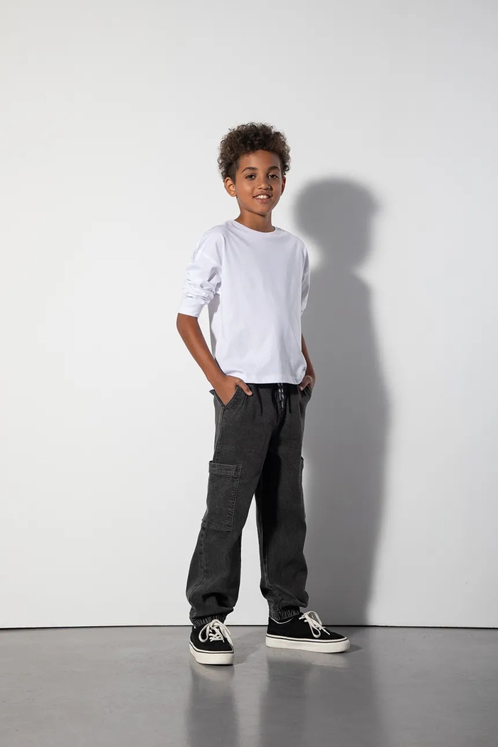 Coccodrillo Jeansy jogger dziecięce szary ZC6123103CJB