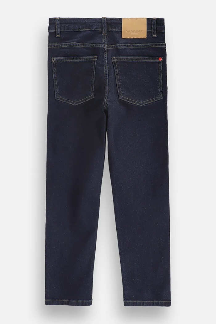 Coccodrillo Jeansy straight dziecięce ZC6123101CJB granatowy AW26