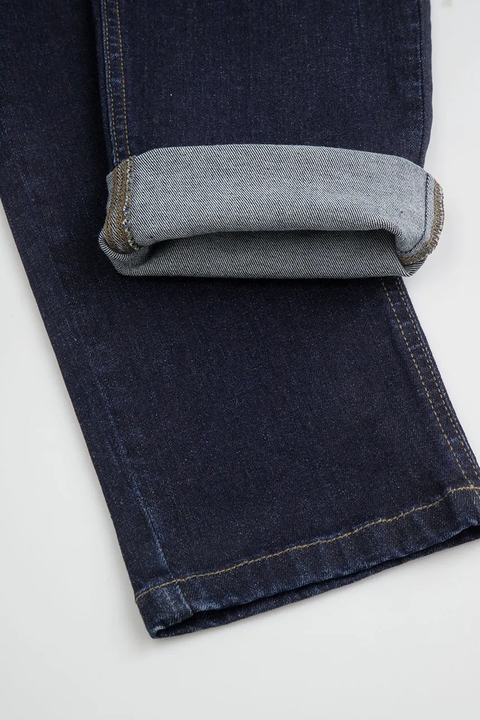 Jeansy straight dziecięce Coccodrillo ZC6123101CJB granatowy