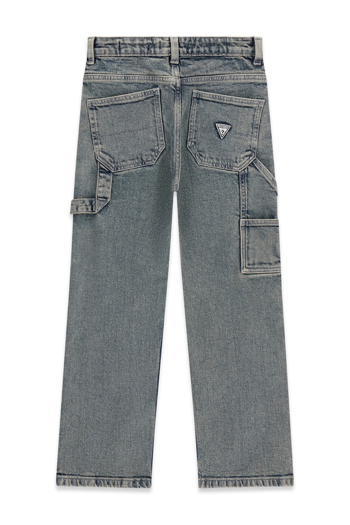 Guess Jeansy wide leg dziecięce L6BA13.D2229.9BY2 szary AW26