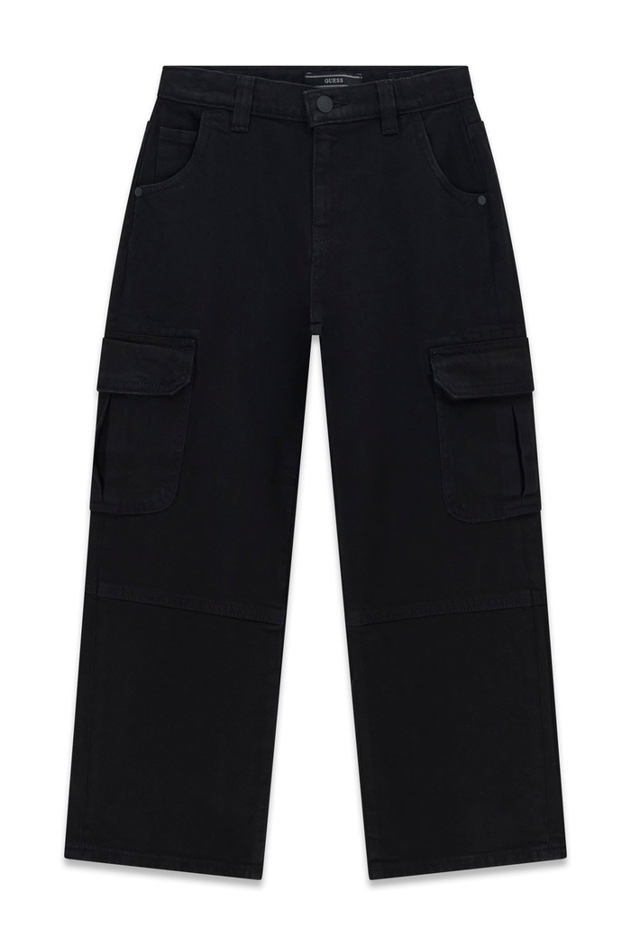 Guess Jeansy relaxed fit dziecięce czarny L6BA03.D2187.9BY2