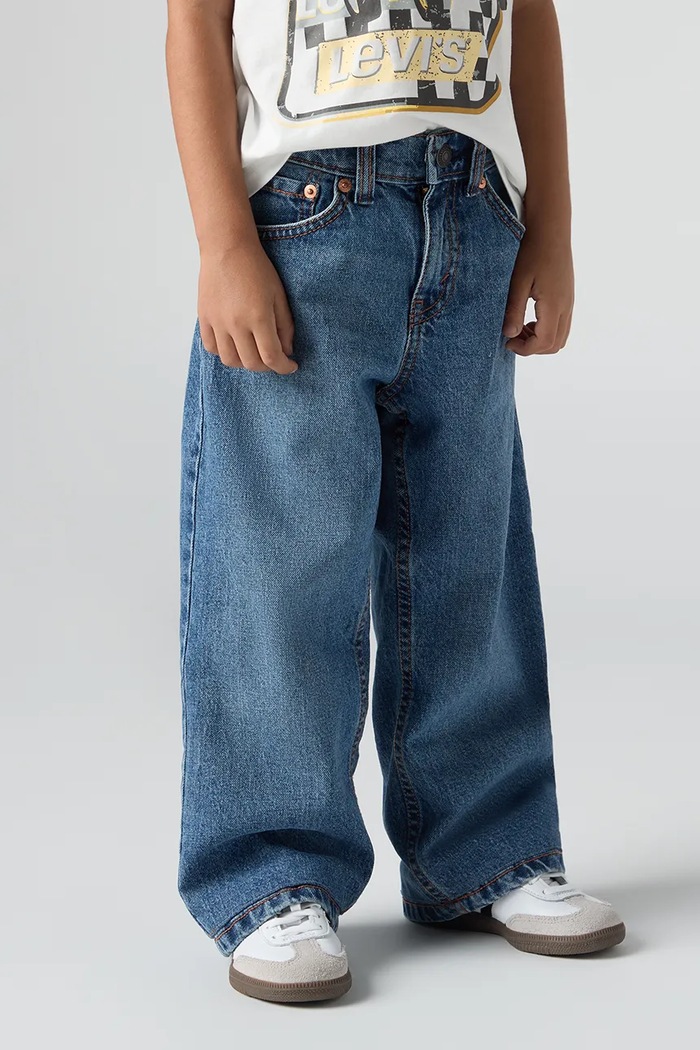 Levi's τζιν wide leg παιδικά 578 BAGGY JEANS μπλε 8EN692.DAR