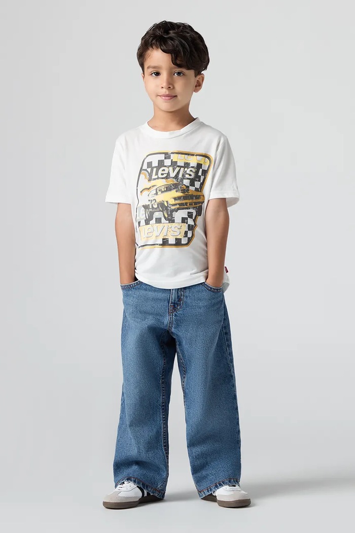 Levi's τζιν wide leg παιδικά 578 BAGGY JEANS 8EN692.DAR