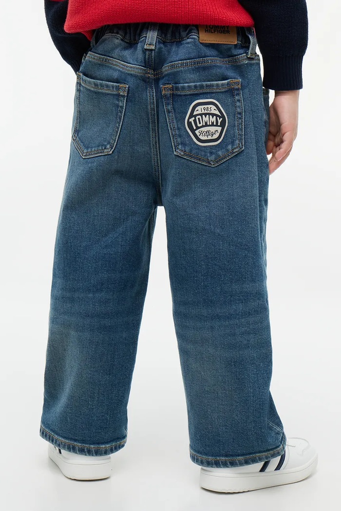 Chłopiec Tommy Hilfiger Jeansy wide leg dziecięce RELAXED KB0KB10748.9BY2 niebieski