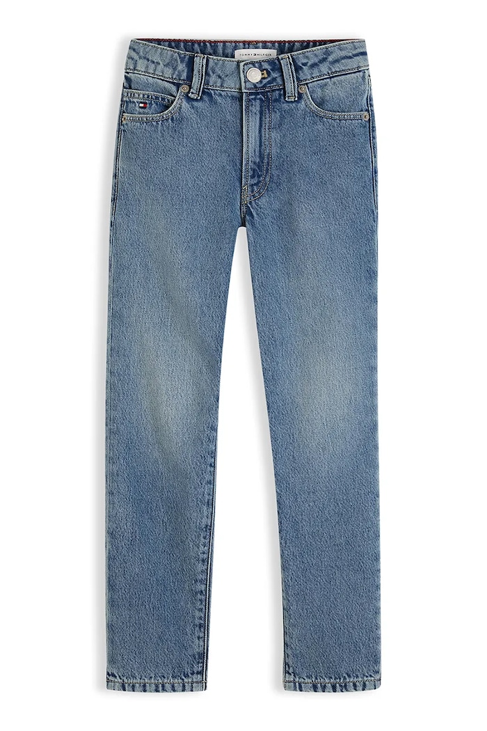 Tommy Hilfiger Jeansy regularne dziecięce STRAIGHT KB0KB10762.128.176.9BY2 niebieski AW26
