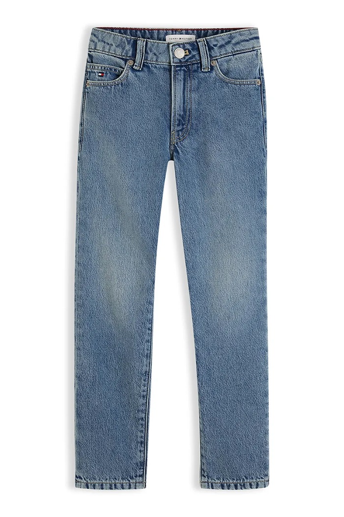 Tommy Hilfiger Jeansy straight dziecięce STRAIGHT KB0KB10762.104.122.9BY2 niebieski AW26