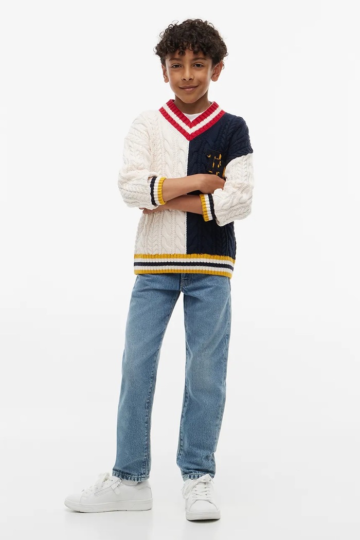 Jeansy straight dziecięce STRAIGHT Tommy Hilfiger KB0KB10762.104.122.9BY2 niebieski