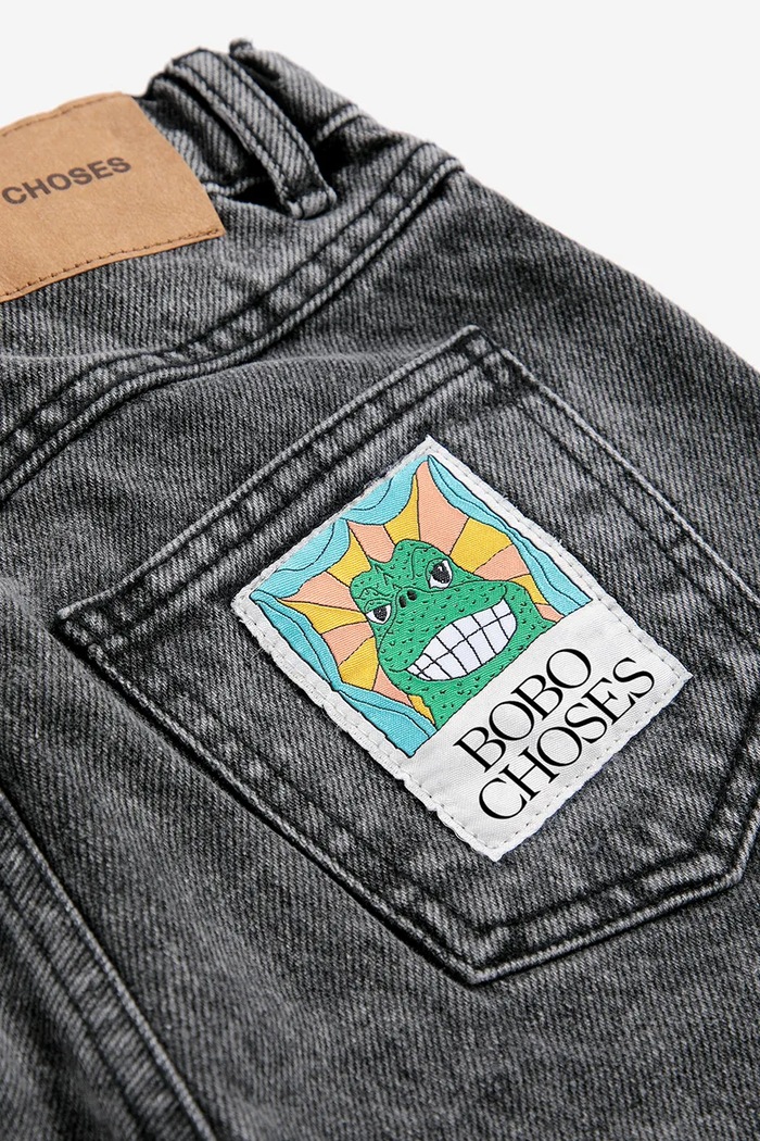 Bobo Choses τζιν barrel παιδικά Beast μαύρο 226AC074