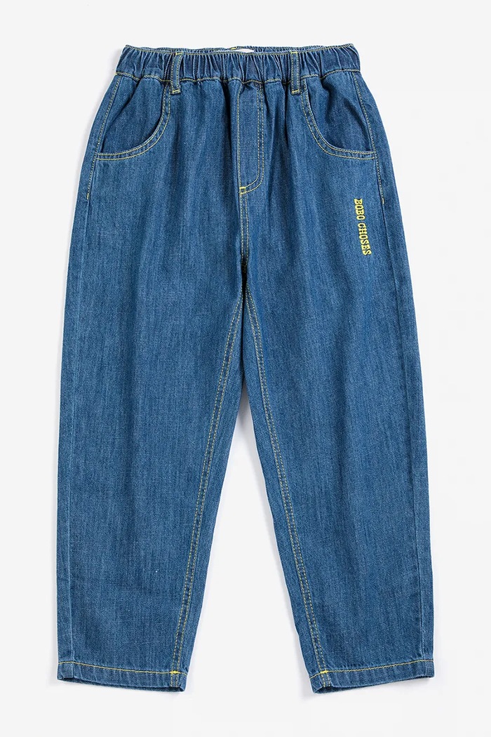 Bobo Choses jeansy dziecięce 226AC073 niebieski AW26