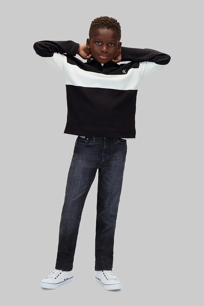 Calvin Klein Jeans jeansy slim fit dziecięce Slim LVCKTJC19B.9BY2