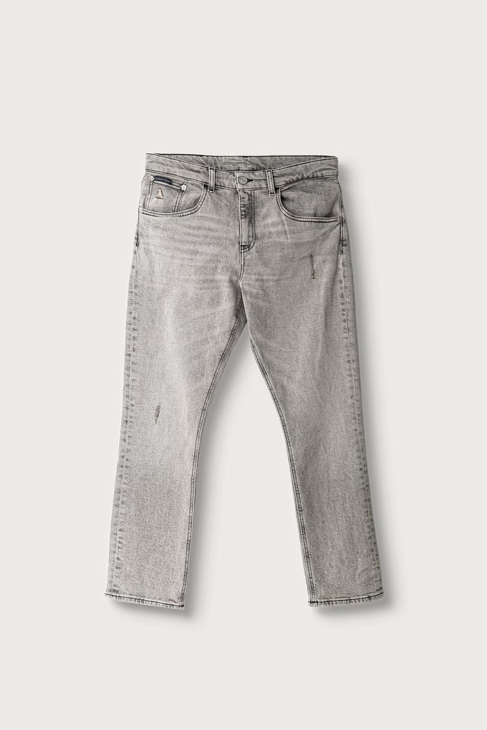 Calvin Klein Jeans jeansy dziecięce Dad szary LVCKTJC20B.9BY2