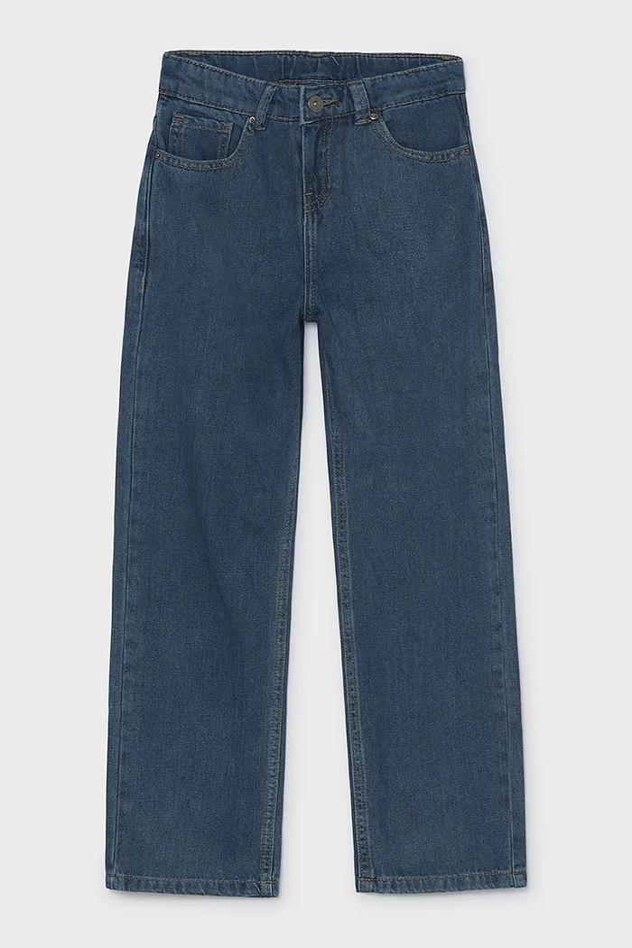Mayoral Rifle wide leg detské denim wide fit modrá 7515.7F.Junior.9BY2