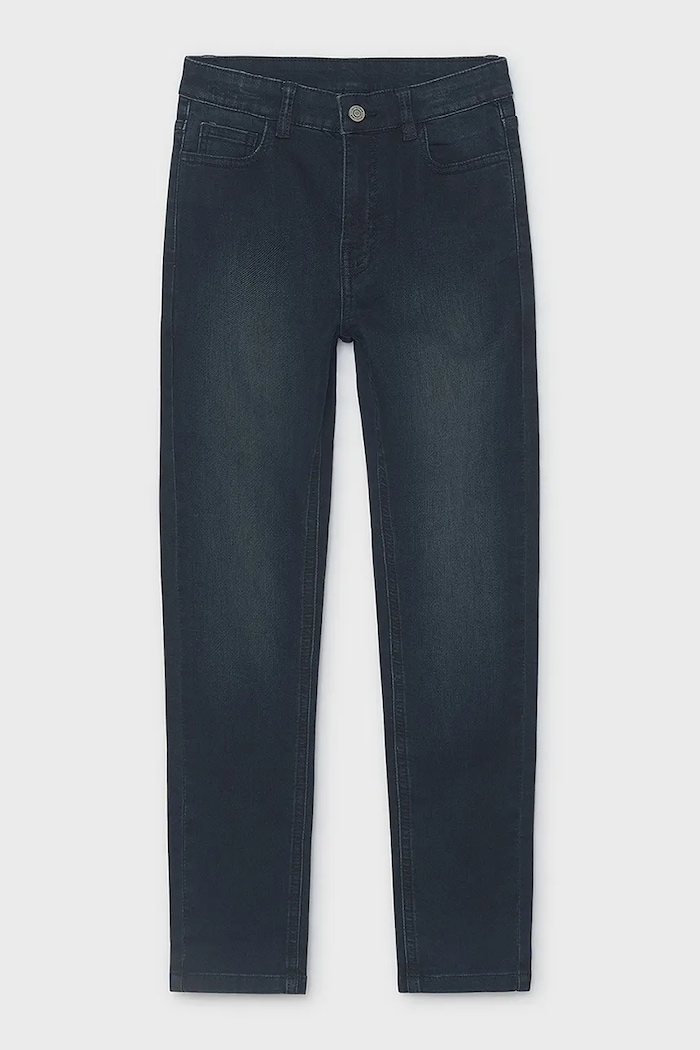 Mayoral Rovné džíny dětské soft denim 7509.7B.Junior.9BY2 námořnická modř AW26