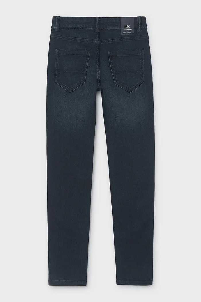 Mayoral Jeansy straight dziecięce soft denim granatowy 7509.7B.Junior.9BY2