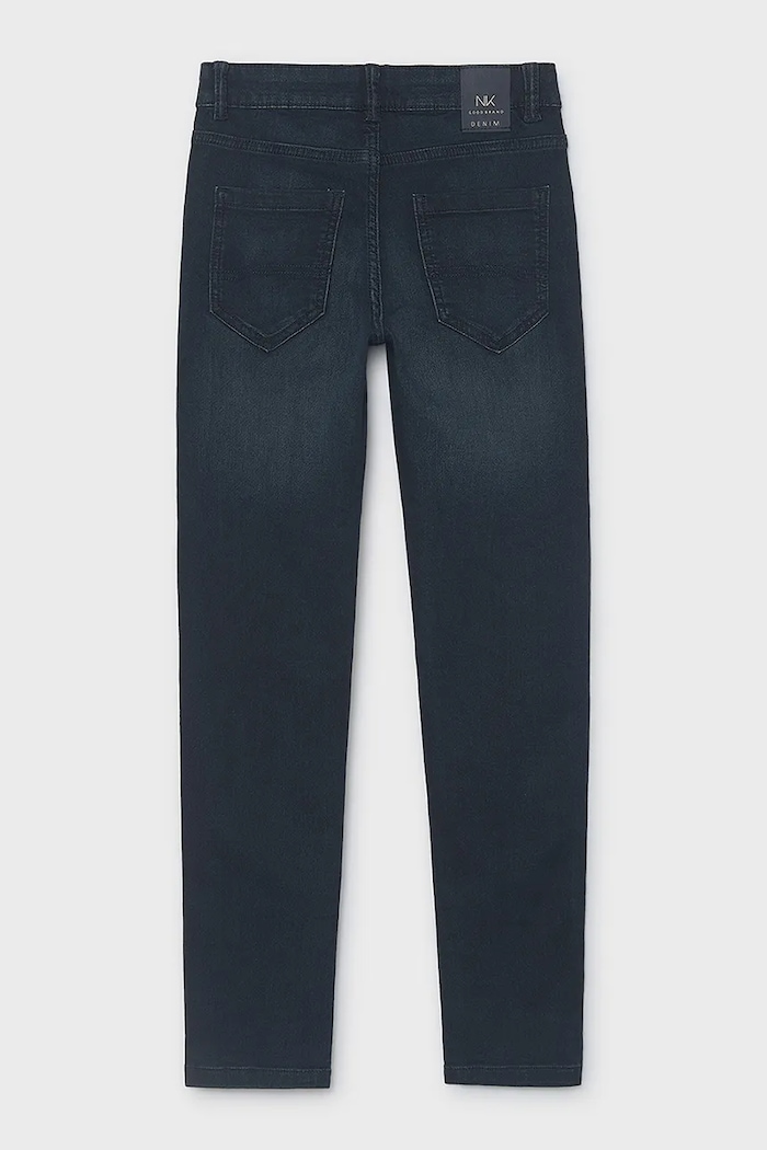 Mayoral Jeansy straight dziecięce soft denim granatowy 7509.7B.Junior.9BY2