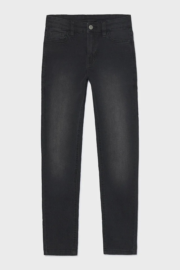 Mayoral Straight traperice za djecu soft denim crna 7509.7B.Junior.9BY2