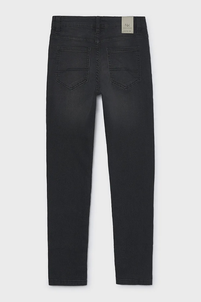 Mayoral Straight traperice za djecu soft denim 7509.7B.Junior.9BY2 crna AW26