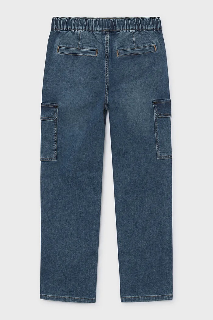 Mayoral джинси дитячі soft denim jogger 7506.7A.Junior.9BY2 блакитний AW26