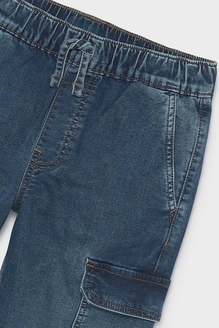 Хлопчик Mayoral джинси дитячі soft denim jogger 7506.7A.Junior.9BY2 блакитний