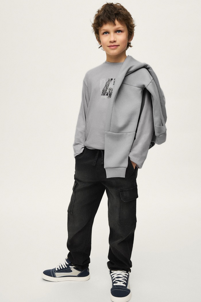 Τζιν παιδικά soft denim jogger Mayoral μαύρο 7506.7A.Junior.9BY2