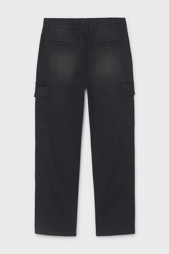 Αγορίστικα Mayoral Τζιν παιδικά soft denim jogger 7506.7A.Junior.9BY2 μαύρο