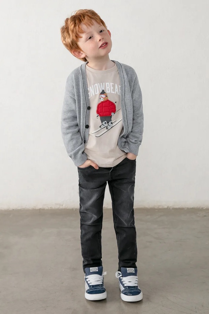 Mayoral τζιν παιδικά soft denim μαύρο 4516.5H.Mini.9BY2