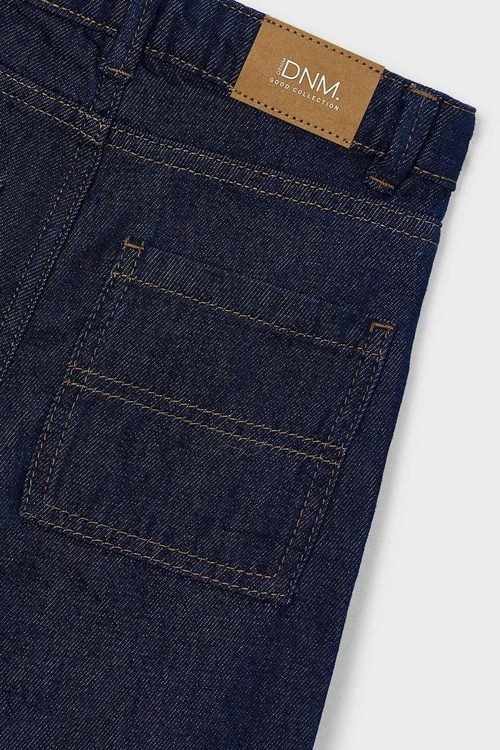Dječaci Mayoral Wide leg traperice za djecu denim wide fit 4513.5G.Mini.9BY2 mornarsko plava