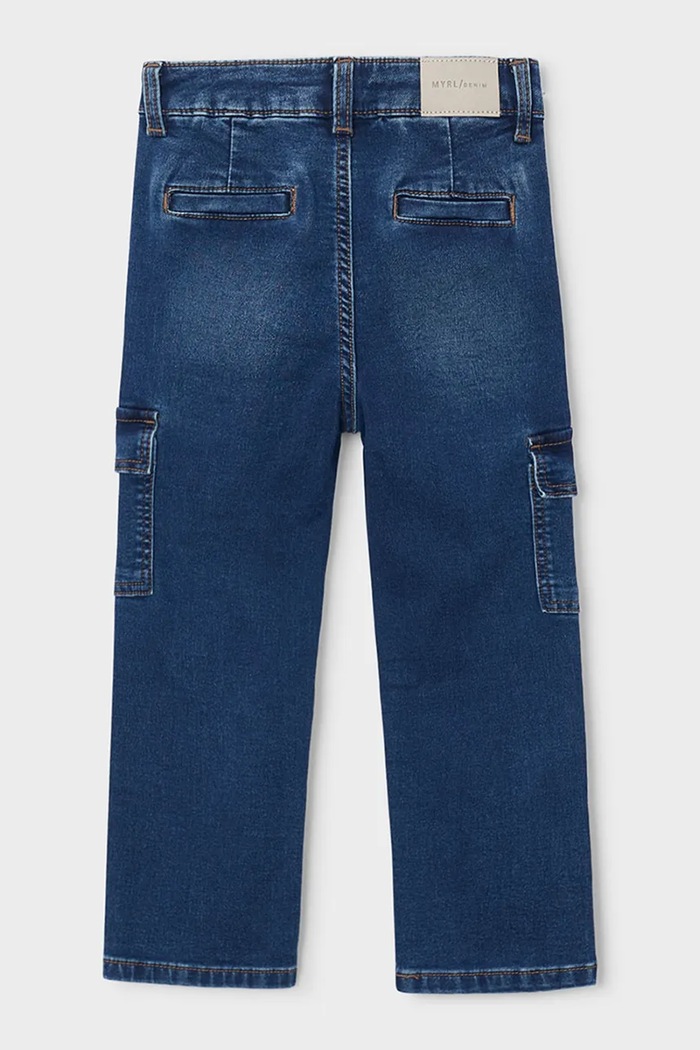 Mayoral Jeansy dziecięce soft denim cargo 4510.5E.Mini.9BY2 granatowy AW26
